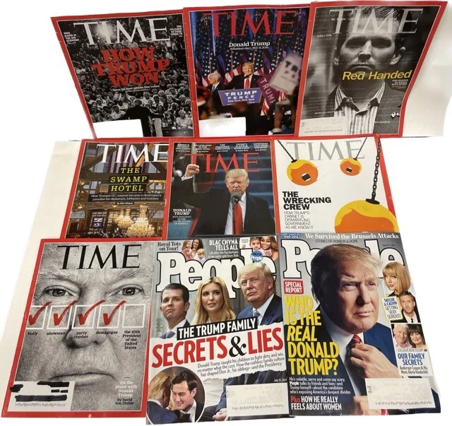 TIME MAGAZINE DONALD Trump era lot of 9 2016 2017 People Magazine