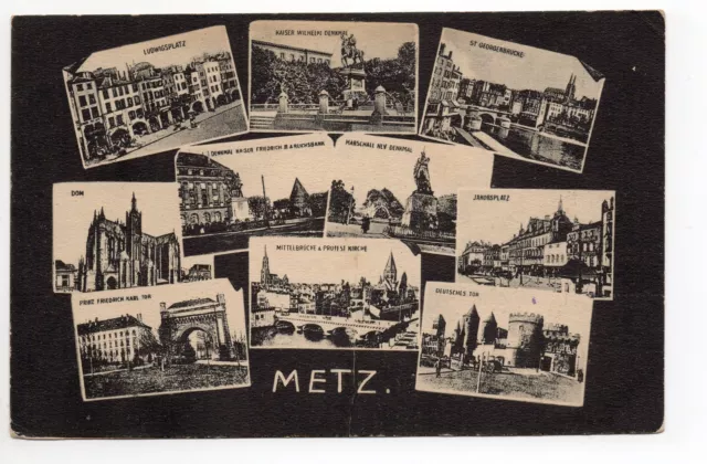 METZ Moselle CPA 57 Souvenir de Metz multi view card 10 shots