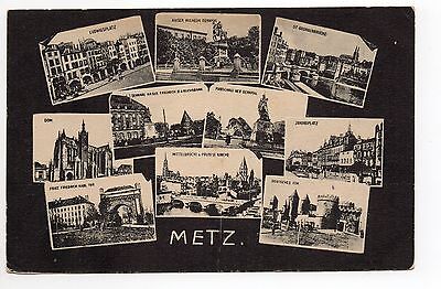 METZ moselle CPA 57 Souvenir de Metz carte multi vues 10 clichés