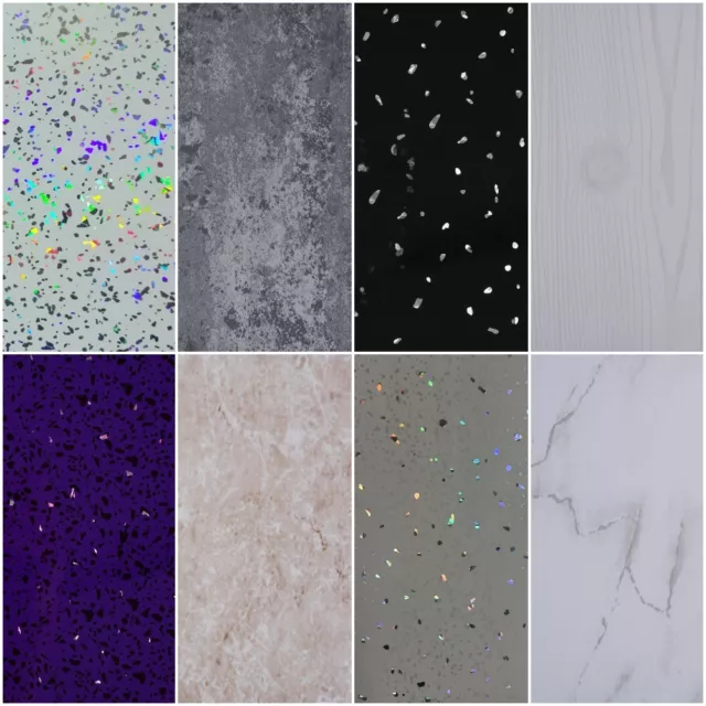 10 White Black Grey Sparkle & Marble Shower Wall Panels PVC Bathroom Cladding