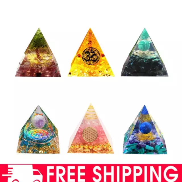 Ogan Pyramid Handmade Crushed Stone Energy Tower Powder Pyramid Jewelry