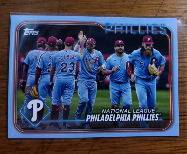 2024 Topps Series 1 - Philadelphia Phillies - Father's Day Powder Blue - /50