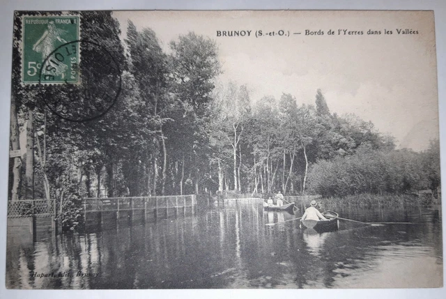 Cpa 91 Brunoy Boat Ride