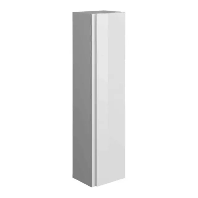 RAK Joy Wall Hung Tall Storage Unit 300mm Wide - Pure White