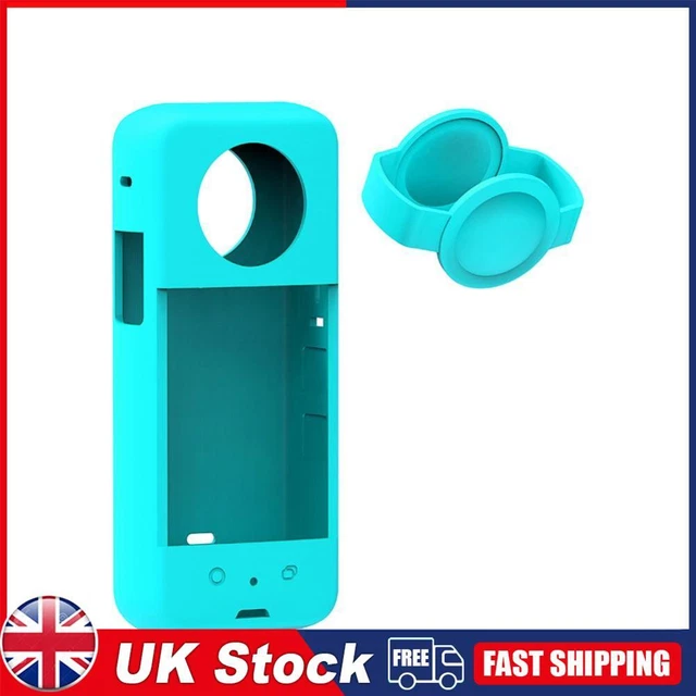 Soft Waterproof Panoramic Action Camera Protective Cover for Insta360 X3 (Blue)