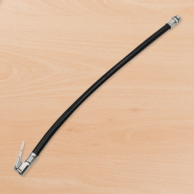 CAR TIRE INFLATOR Hose Flexible Tire Inflation Extension Tube (Black PU