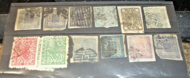 Collection Old Early, Nepal, Stamps-Lots Of Imperfs, Unresearched