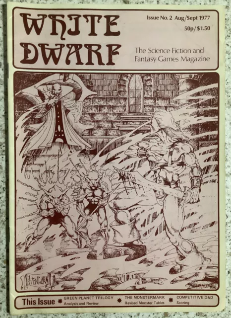 No. 2 White Dwarf - science fiction and fantasy games magazine - Aug/Sept 1977