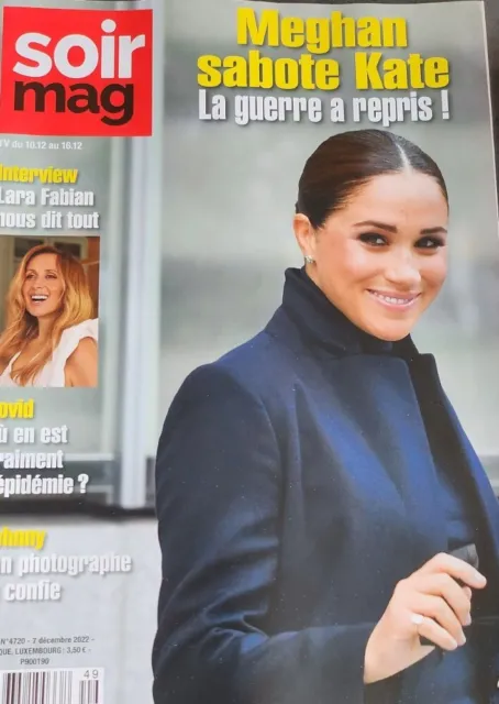 Lara Fabian. Meghan. Magazine Le Soir Mag. Rare Neuf. 2022.