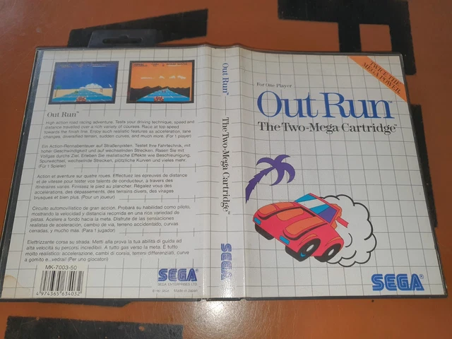 ## Sega Master System - Out Run - Cib / Ms Game ##