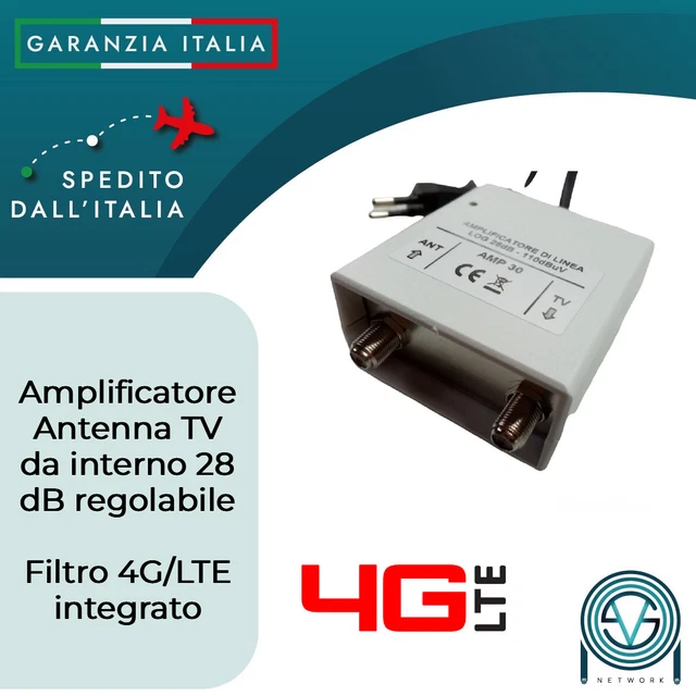 AMPLIFICADOR DE LA LÍNEA SEÑAL ANTENA TV INTERNA TELEVES 560542 LTE 10/20dB - Foto 5