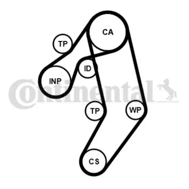 CONTINENTAL CTAM Pompe + Kit Courroie de Distribution pour Audi A6 Avant 4A C4