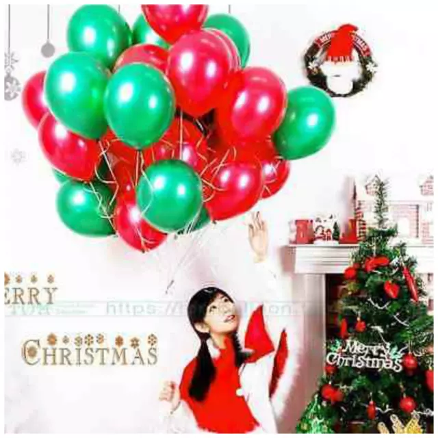 Feliz Navidad Helio Globos Látex Decoraciones para Navidad Relleno Piñata Globos