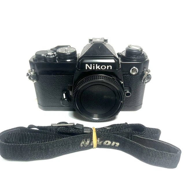 [EXC+5] Nikon FE Black Body 35mm SLR Film Camera w/Strap for Nikon from JAPAN #0