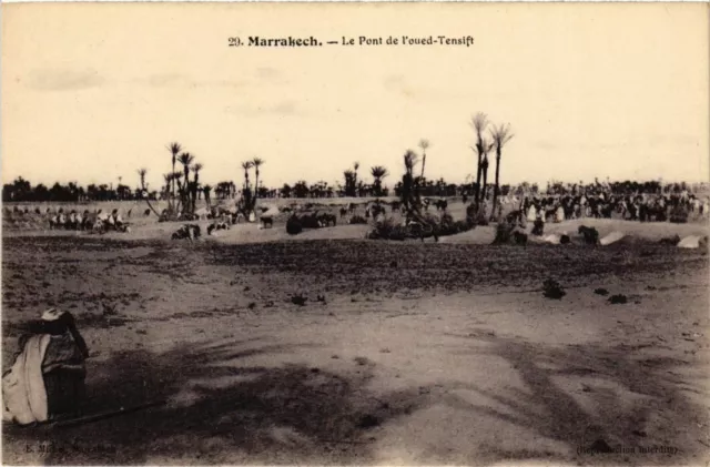 CPA AK Marrakech - Le Pont de l'Oued-Tensift MAROC (963655)