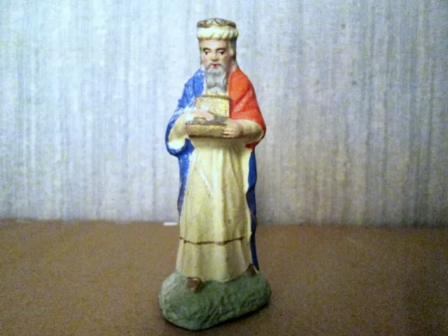 ancien SANTON DEVINEAU Church Figurine un ROI MAGE 2 h: 9 cm Creche