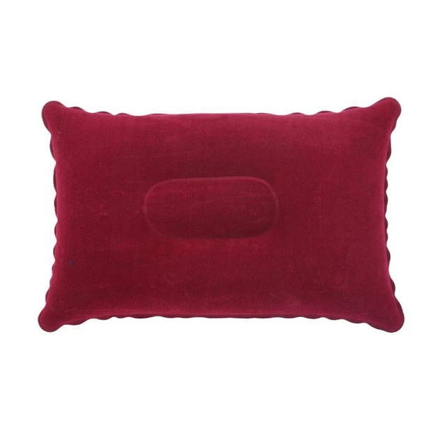 Inflatable Camping Pillow Blow Up Festival Outdoors Cushion Travel P5C2