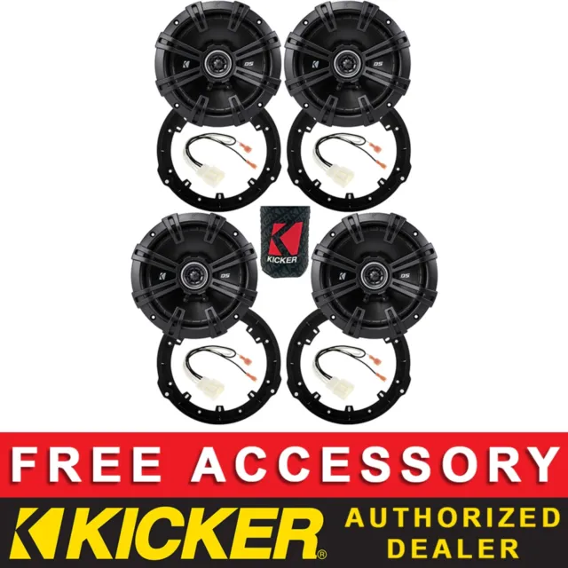 Kicker Dsc6504 6.5" Oem Speaker Full Kit For Ford Bronco Full Size/Sport 2021-23