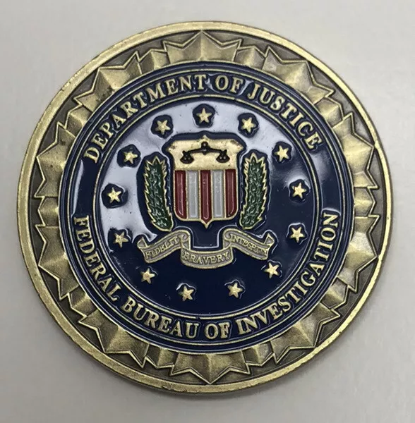 FBI Challenge Ultra Rare ILAF Department of Justice FBI Challenge Coin DOJ