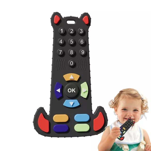 Baby Teething Toy TV Remote Control Shape Chew Toys Teether Silicone Soothe Toy