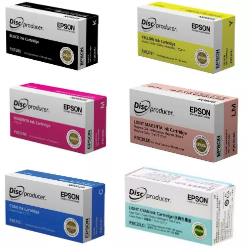 Epson DiscProducer PJIC Ink Cartridges PJIC1 PJIC2 PJIC3 PJIC4 PJIC5 PJIC6 - VAT