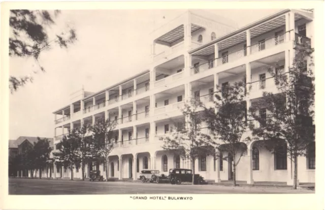 Panorama of Grand Hotel, Bulawayo, Zimbabwe Postcard