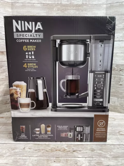 Ninja CM401 Specialty Fold-Away Frother Coffee Maker - base station only  Works