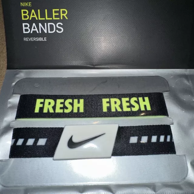 NIKE NBA Los Angeles Lakers Reversible Baller Bands One Pair Size M/L New