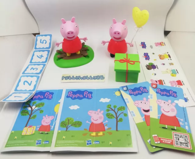 Série Complète Maxi Peppa Pig (VUE18 - VUE19) + 2 Bpz Kinder Gransorpresa 2022