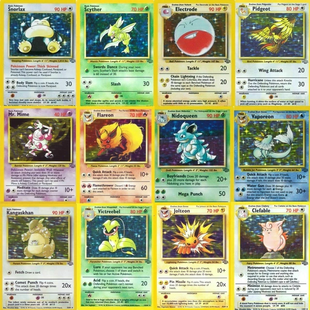 BASE SET JUNGLE bundle Pokemon Cards choose card Holo Rare all