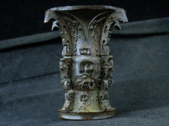 Beautiful Tibetan Bronze Hand Made Amulet Cup OO044