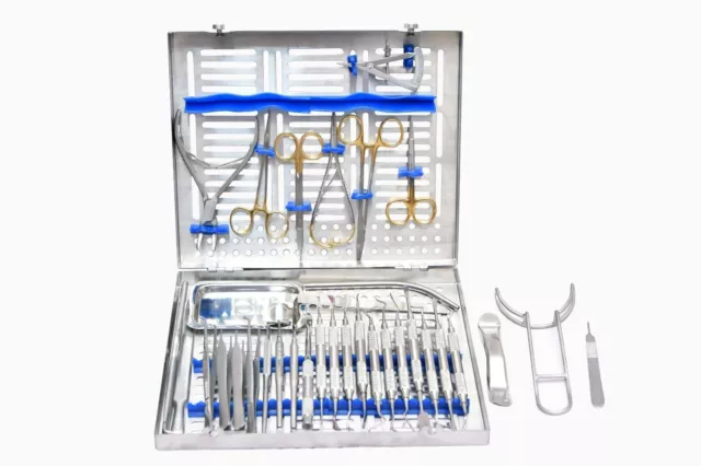 33 Pcs Advanced Implant Kit Oral Surgery Dental Instruments Laboratory German