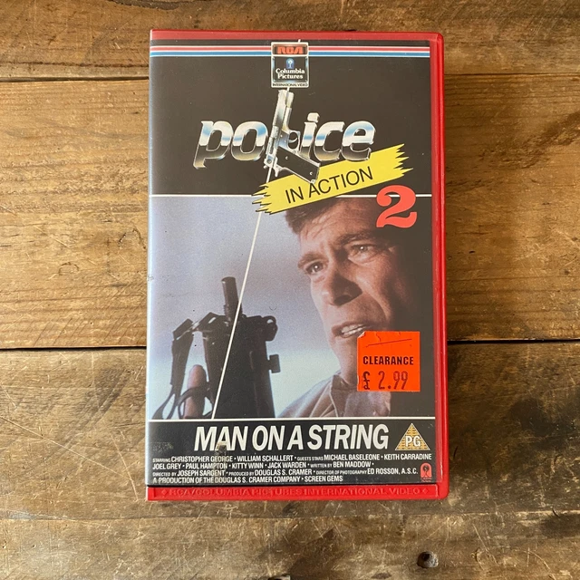 MAN ON A String VHS - Police in Action 2 - Big Box Ex-Rental - RCA ...