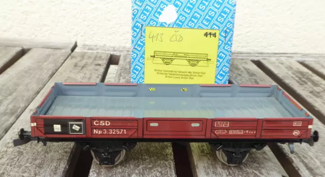 ETS 413 Spur 0 Märklin Blech-Niederbord-Güterwagen der CSD Epoche 2/4 Tin Plate