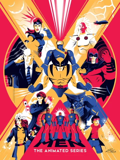 Marvel X-Men The Animated Series Art Giclee Print Poster 18x24 #85 NYCC 2022