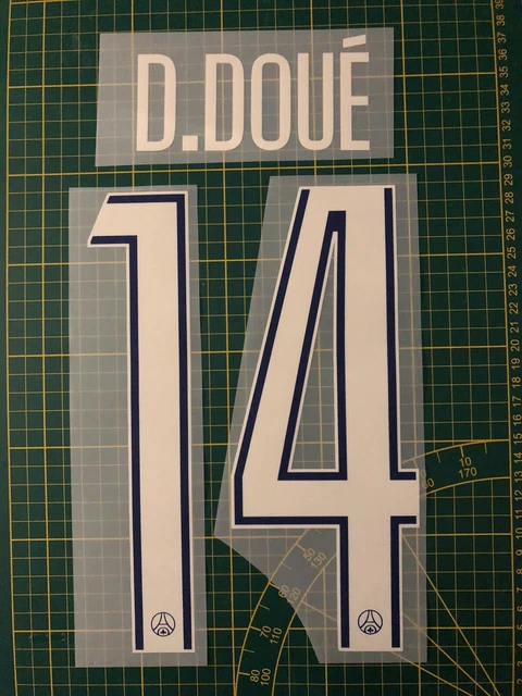 Flocage nameset Désiré Doué #14 2024 2025 fourth 4th - France