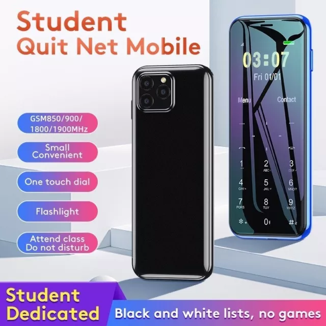 Cute Mini Mobile Phone V8 Portable Ultra-thin Small No Network Student Phones 2G
