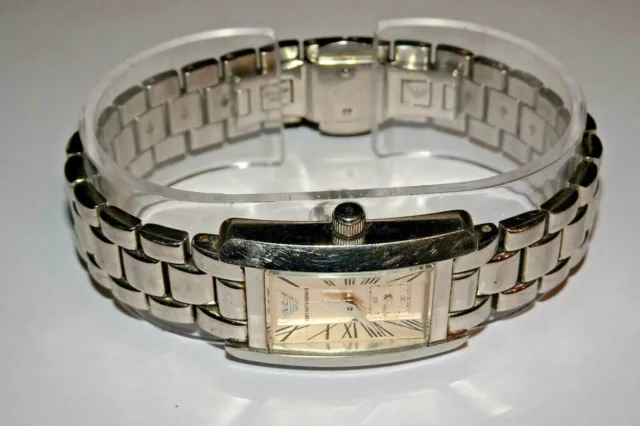 Emporio Armani Silver/Peach Quartz Analog Women's Stainless Watch AR0172