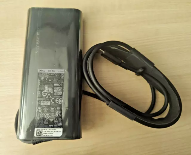 New Genuine Dell Laptop Adapter 130W USB-C Type Power Supply Charger