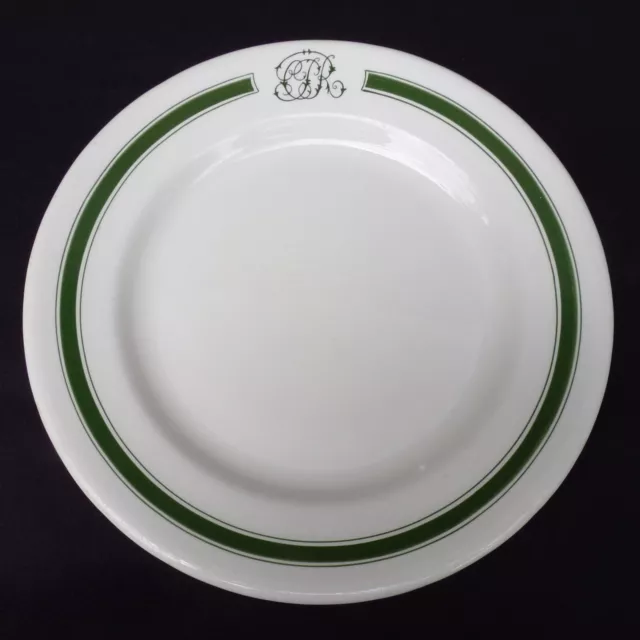 Canadian Pacific Railway Green Band Dinner Plate Grindley Duraline England
