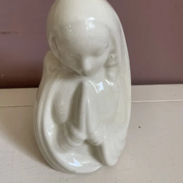 Haeger Pottery Virgin Mary/Madonna Praying Planter Vase/ Wall Pocket READ