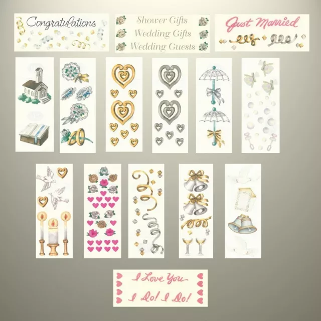 Creative Memories WEDDING THEMED STUDIO STICKERS - VARIETY TO CHOOSE