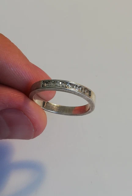 Bague Femme Réminiscence Argent Massif 925 Et Zirconium - Taille 50 Occasion