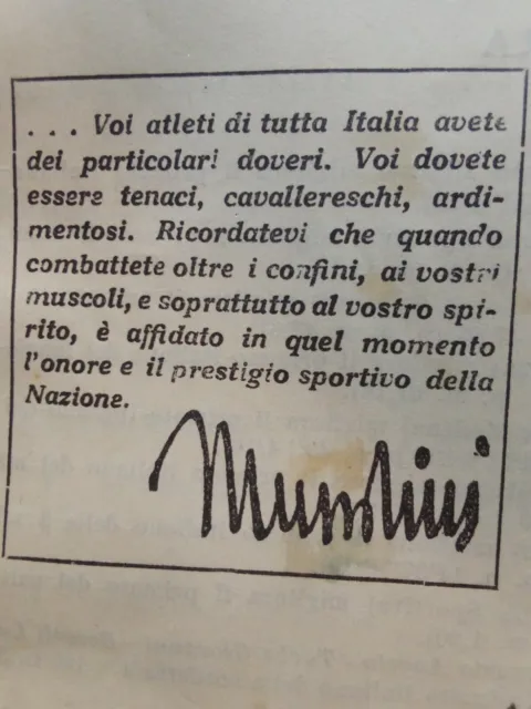 1938 mussolini , partito fascisa foglio d' ordine