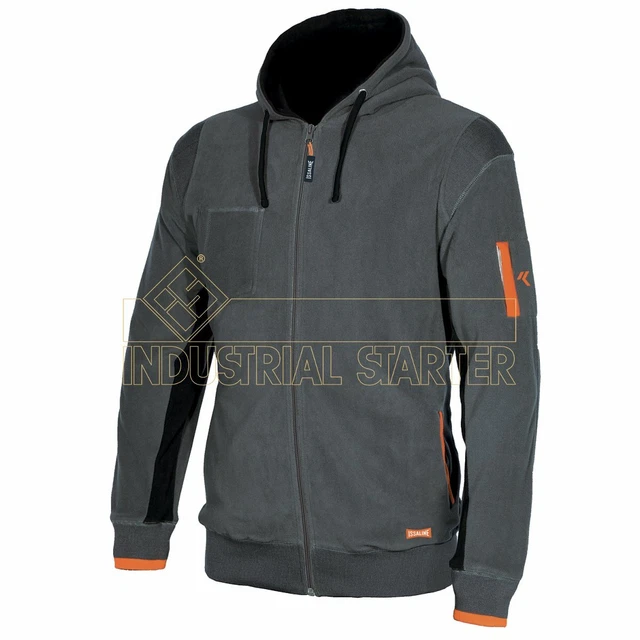 Felpa da Lavoro in Pile Uomo ISSA LINE con Cappuccio Zip Intera Maglia Invernale 12