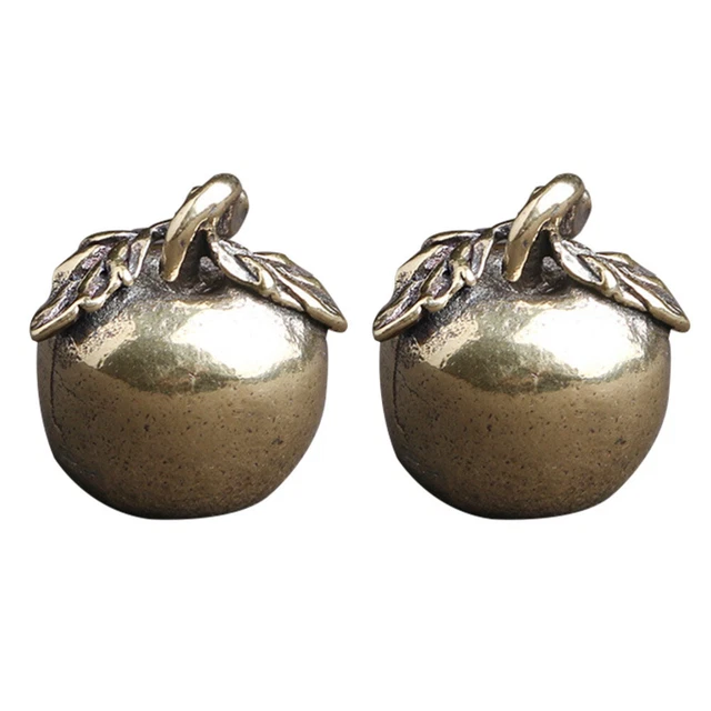 2 piezas Llave Cobre Manzana 2.12x1.88cm Latón