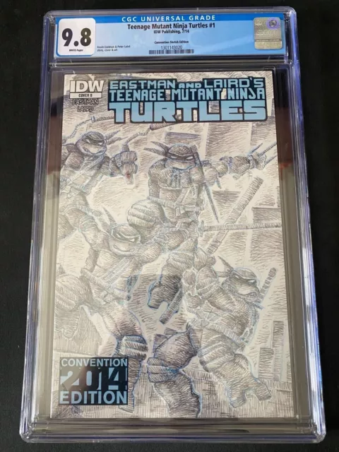 Teenage Mutant Ninja Turtles #1 CGC 9.8 Convention Sketch Variant Eastman TMNT