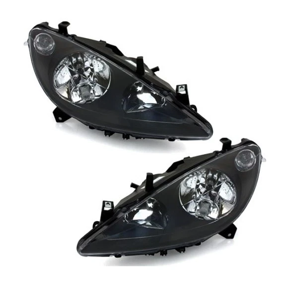 2 Phares Avant Angel Eyes Noir – Pour Peugeot 307 Phase 1 (2001 à 06/2005) – Occasion