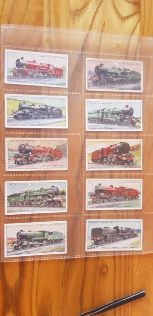 Full Set Of Wills Railway Locomotives 1930.