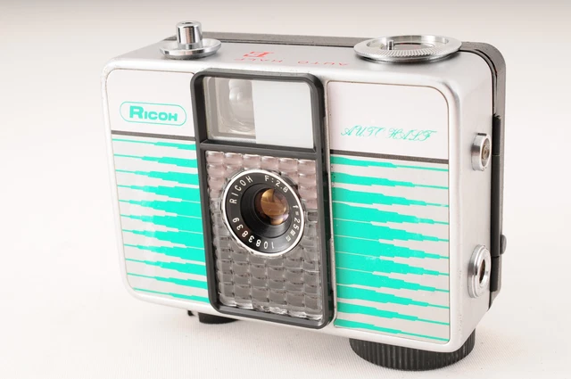 [Near MINT] "Green x Silver '66" Ricoh Auto Half Frame E 35mm film Camera JAPAN